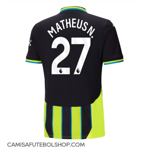 Camisa de time de futebol Manchester City Matheus Nunes #27 Replicas 2º Equipamento 2024-25 Manga Curta